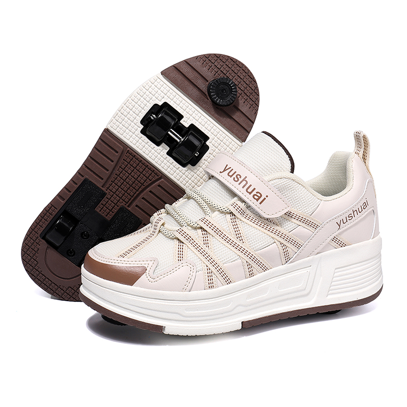 Men'S Shoes - حذاء تزلج للطلاب بأربع عجلات قابل