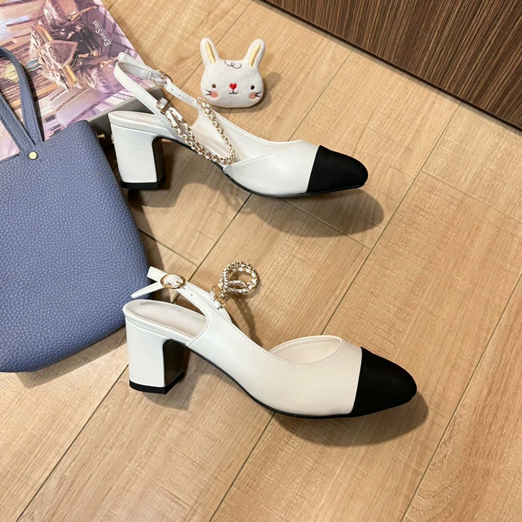 Sandals - أحذية نسائية بكعب خلفي مفتوح، ثنائية