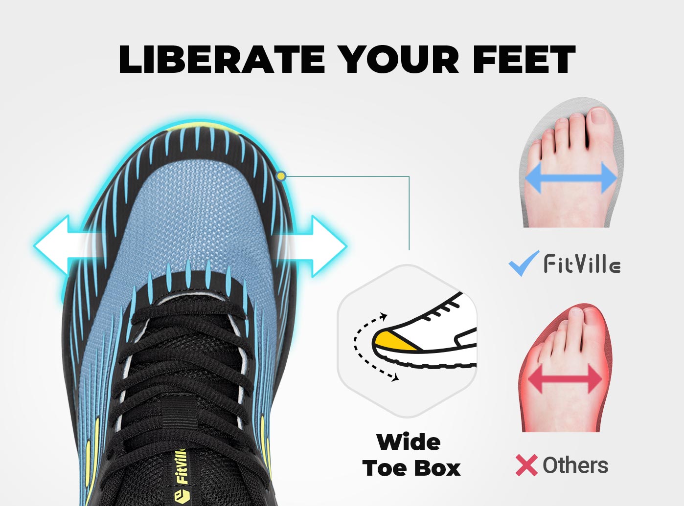 حذاء FitVille الرجالي للجري في - مراجعة Breathable Mesh Athletic Shoes وسعره