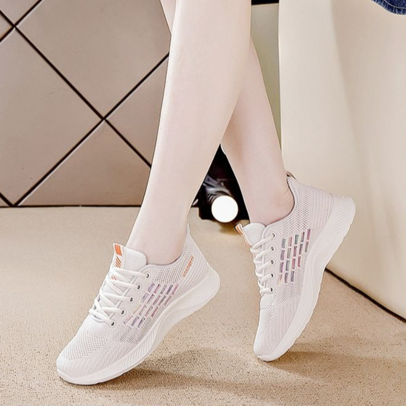 أحذية رياضية نسائية خفيفة الوز - مراجعة Breathable Mesh Athletic Shoes وسعره